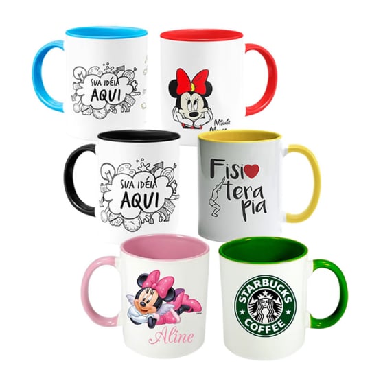 Canecas Pesonalizadas Porcelana Coloridas Lapa São Paulo